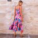 Independent Website Cross-border European And American Women's Clothing 2026 Sexy Summer Holiday Printed Fitted Flared_ecoleips.com
