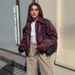 Women's Thick Faux Fur Coat With Notched Collar, Mid-Length Fox Fur Style Jacket, Streetwear Fashion Outerwear For Winter_ecoleips.com