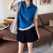New Cross-border Solid Color Simple Stand-up Collar Design Half-zip Sleeveless Layered Knit Vest For Women, Stylish_ecoleips.com