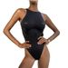 Aria Basics 2025 One-piece Swimsuit Women, European And American Style Bikini, New Sexy Solid Color Women's Swimwear, Cross-border_ecoleips.com