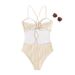 Elegant One Piece Swimsuit U Slip Bikini for Women European And American Style Cross Border 2026 Factory Wholesale_ecoleips.com