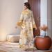 Women's Clothing Positioning Printing Long Sleeved Dress_ecoleips.com