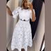 Inspired Lace Hollow Out Blouse & Skirt Set – Elegant Women's Two-Piece Outfit | Breathable Polyester | Summer Casual & Street Chic | S-3XL_ecoleips.com