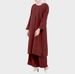 2025 Muslim Two-Piece New Women's Sleeve Shirt And Long Pants Set_ecoleips.com