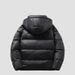 Men's Winter Black Gold Padded Jacket, Lightweight Quilted Coat, Slim Fit Zip Up Casual Outerwear For Autumn & Winter, Streetwear Fashion_ecoleips.com