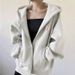 High-end Brand Jimo Pure Cotton Hooded Sweatshirt For Women, Autumn And Winter Zip-up Baseball Jacket, Fleece-lined,_ecoleips.com