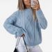 Oversized Cable Knit Sweater – Soft & Cozy Winter Pullover With Relaxed Fit For Women (Apricot/Light Blue/Light Gray/Pinkish/Black/White, XS-XXL)_ecoleips.com
