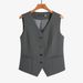 Women's Slim Fit Short Vest Suit Waistcoat Black 2025 Spring Autumn Outer Wear Layered Top Small Size_ecoleips.com