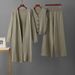 Women’s Clothing Autumn and winter sweater cardigan jacket versatile bottoming shirt new women's wide leg pants fashionable three piece suit_ecoleips.com