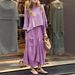 Women's Clothing Spring And Autumn New Solid Color Loose Skirt Two Piece Suit_ecoleips.com