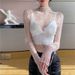 Women's Clothing White Half High Collar Lace Bottoming Shirt For Women Spring And Autumn 2025 New Style Inner Wear Tulle Thin Mesh Top_ecoleips.com