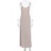 Summer New Arrival Women Sexy Backless Spaghetti Strap Long Dress Fashion Slim Fitted Casual Daily Party Beach Maxi Sundress_ecoleips.com