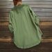 Women's Long Sleeve Button Shirt - Loose Fit Solid Color T-Shirt (European & American Style)_ecoleips.com