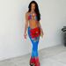 Women's Clothing Summer New Bikini Lace Swimsuit Bikini Three Piece Print Sexy Suit_ecoleips.com