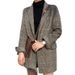 Plaid Chic Retro Loose Mid-length 2025 Autumn And Winter New Woolen Plaid Small Blazer Jacket For Women_ecoleips.com