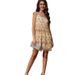 2026 European And American Style Tassel Summer Sexy Loose Round Neck Short Sleeve Party Evening Dress_ecoleips.com