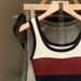 Korean Retro Color-Block Sleeveless Top - Stretchy Knit Camisole With Breathable Polyester Blend, Slim Fit Casual Wear For Women_ecoleips.com