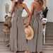 Summer Women's Backless Jumpsuit Big Bow Fashion Suspender Design Romper_ecoleips.com