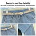 New Women's Rhinestone Studded Wide Leg Jeans Slim Fit Comfortable Height Enhancing Straight Leg Pants For Spring Autumn_ecoleips.com