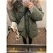 girl Girl Girl Army Green Parka Jacket For Women 2025 New Style Fleece Lined Thickened Super Stylish Cotton Coat_ecoleips.com