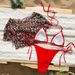 Cherry Blossom Bikini Set – Women’s 3-Piece Adjustable Swimwear With Cover-Up (Red, S-XL) – Sexy & Stylish Beach Outfit_ecoleips.com