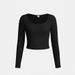 Women's Solid Color Square Neck Long Sleeve Tight Fitting Inner Base Shirt European American Style Multi Piece Autumn Clothing Set_ecoleips.com