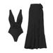 Women's Clothing One Piece Swimsuit Women's Tight Fitting Slim Retro Swimsuit Sexy Belly Covering Suit_ecoleips.com