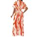 Women's Clothing Spring And Summer New Short Sleeved Printed Waist Jumpsuit Fashionable Wide Leg Women_ecoleips.com