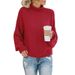 Autumn And Winter Knitted Sweaters, Women's Thick Threads, High Collars, Elegant Pullover Sweaters_ecoleips.com