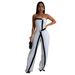 Women's Clothing Fashion Sexy Tube Top Arm Bag Backless Button Jumpsuit_ecoleips.com