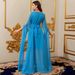 Women's Clothing Splicing Super Long Sleeve Abaya Dress Ladies Solid Color Lace Dress_ecoleips.com