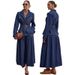 Women's European American Style Denim Skirt Set With Fashion Belt Maternity Clothes_ecoleips.com