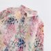 Women's Macaron Color Floral Print Shirt, Loose Fit Charming Blouse With Soft Pastel Pattern_ecoleips.com