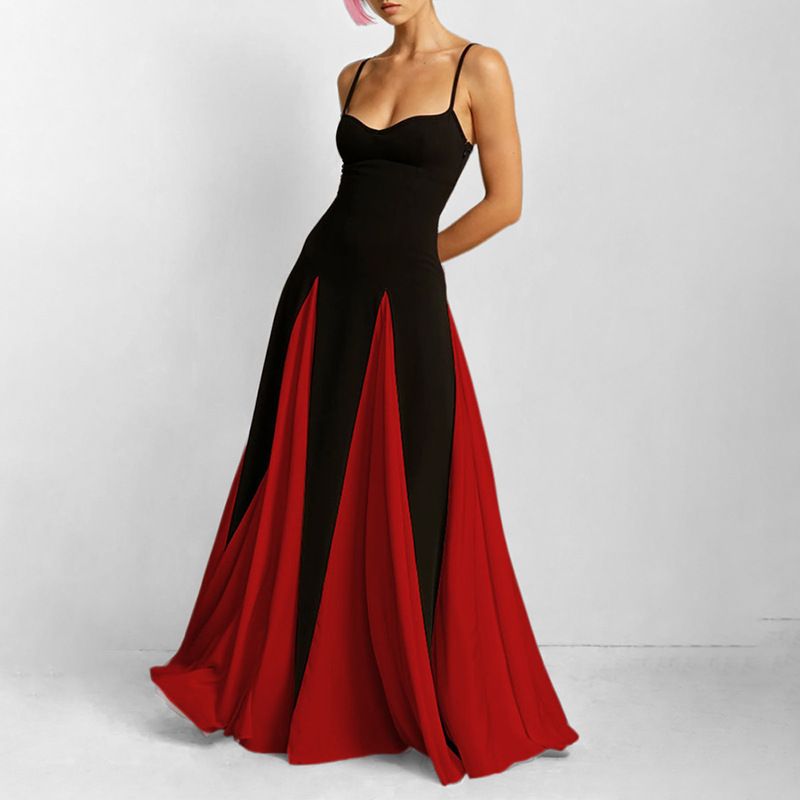 Women's Clothing New Personality Fashion Temperament Elegant Sexy Backless Slim Evening Dress_ecoleips.com