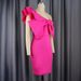 Women's Clothing Plus Size Sexy One Shoulder Ruffled Bow Slim High Waisted Large Size Evening Dress_ecoleips.com