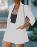 2025wish European And American Cross-Border Tops Shorts Suit Set Sexy Elegant Women's Fashion Casual Lapel Cardigan_ecoleips.com