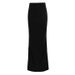 European And American Autumn Winter Long Half Solid Color Bodycon Skirt Women High Waist Tight_ecoleips.com