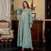 New Muslim Robe Women's Long Sleeved Abaya Embroidered Dress_ecoleips.com