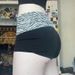 2025s Fashion Color Block Zebra Print Waist-Cinching Sports Shorts Girl Elastic Slim Basic Casual Hot Pants_ecoleips.com