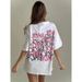 American Retro Heavy Cotton Short Sleeve T-Shirt For Women Summer New Design Letter Print Loose Slimming Top_ecoleips.com