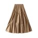 K New Women's High Waisted A-line Skirt With A Sense Of Luxury, Slimming Temperament, Hepburn Style Umbrella Skirt_ecoleips.com