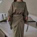 2024 Autumn New Fashion European And American Export Skirt Women's Long Sleeve Vacation Beach Holiday Dress_ecoleips.com