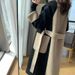 Winter New Style Temperament Thin Contrasting Color Woolen Coat Women_ecoleips.com
