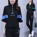 Women's Plus Size Printed Sportswear Set Casual Fashionable Two Piece Outfit Loose Fit Short Sleeved Summer Style_ecoleips.com