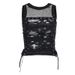 Subculture Women's Sexy Sheer Ripped Fabric Vest Trendy Dark Style Hot Girl Top CF23701_ecoleips.com