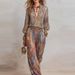 Women's Casual Fashion Suit Elegant Deep V Neck Wide Leg Pants European American Style Independent Website New 2026_ecoleips.com