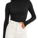 Autumn/Winter Women's Clothing: Collared Long-Sleeved Underwear With High Neck, Slim Fit, Versatile Top_ecoleips.com