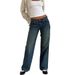 Women's Clothing Women's Denim New Women's Straight Jeans_ecoleips.com