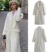 New Fashion Long Woolen Coat High Lapel Loose Woolen Coat Women_ecoleips.com