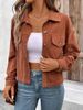 Aria Basics 2025 Autumn European And American Cross-Border Women's Casual Long Sleeve Shirt Jacket Button Retro Literary_ecoleips.com